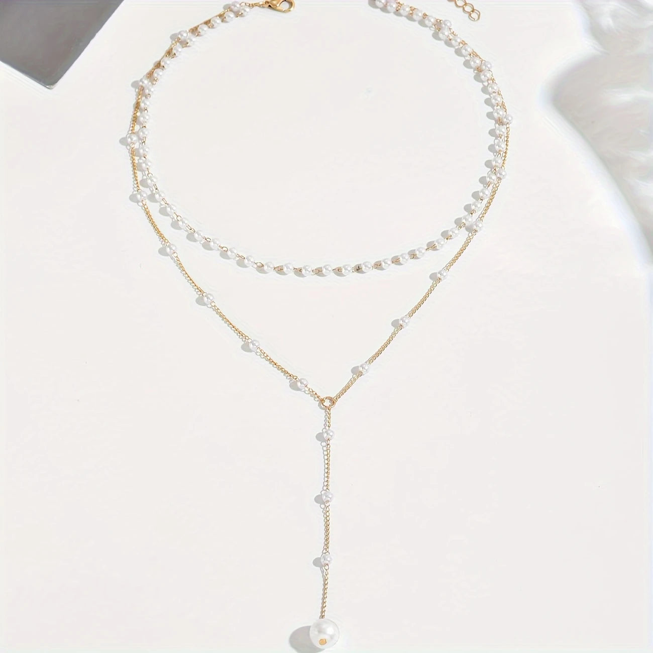 PEARLÉA LUXE™ — 1PC VINTAGE DOUBLE-LAYER TASSEL NECKLACE