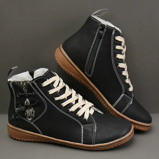 AMYโข WARM FUR ORTHOPEDIC WINTER ANKLE BOOTS