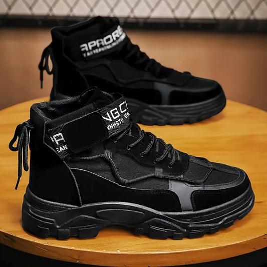 IRONVAULTโข โ MENโS HIGH-TOP CARGO BOOTS