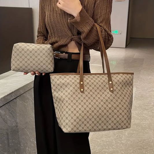 OLIVIAโข LARGE CAPACITY VINTAGE PATTERN TOTE BAG