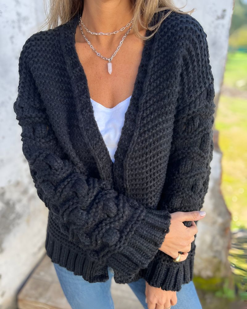LÉNA™ | LONG-SLEEVE KNIT CARDIGAN