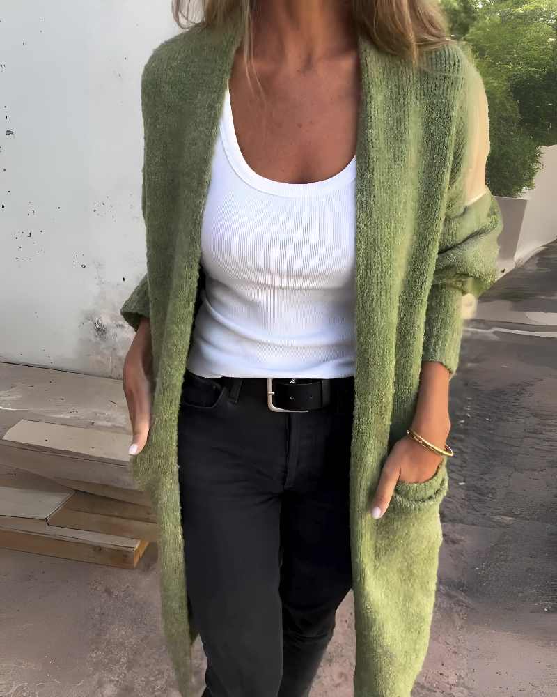 LAYANI™ – CASUAL KNIT CARDIGAN WITH POCKETS