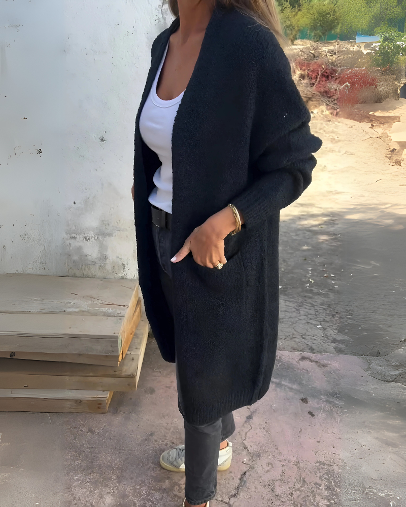 LAYANI™ – CASUAL KNIT CARDIGAN WITH POCKETS