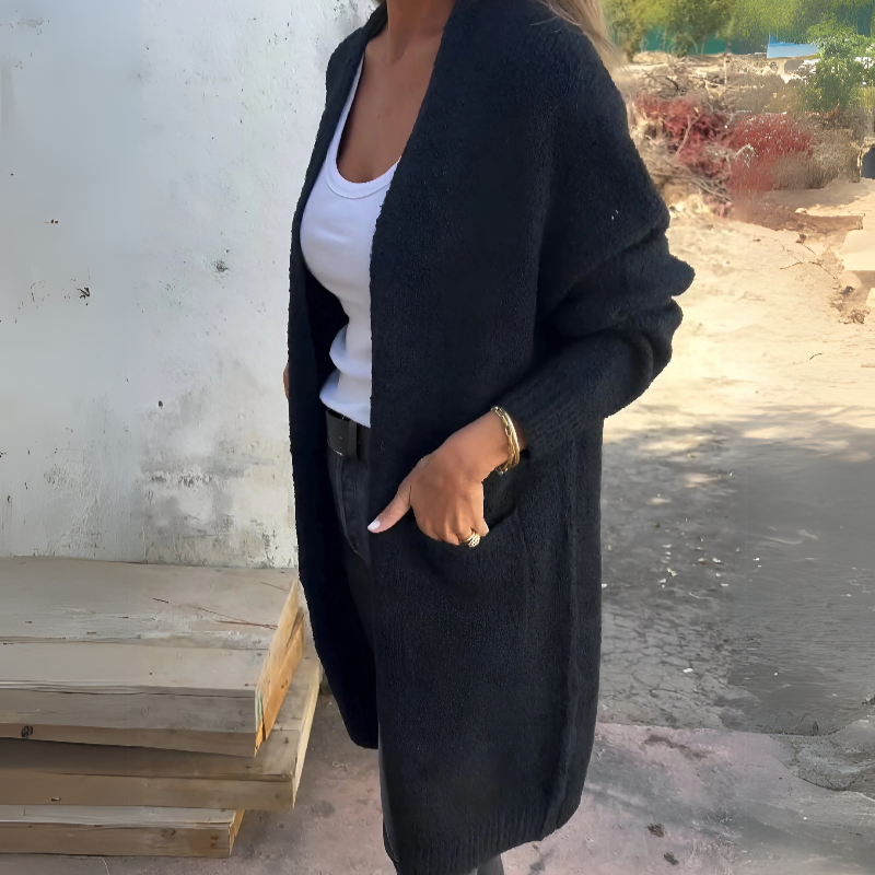 LAYANI™ – CASUAL KNIT CARDIGAN WITH POCKETS