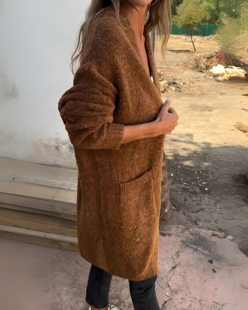 LAYANI™ – CASUAL KNIT CARDIGAN WITH POCKETS