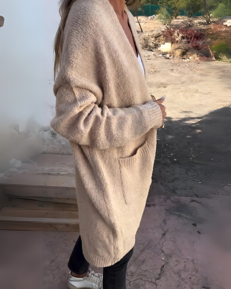 LAYANI™ – CASUAL KNIT CARDIGAN WITH POCKETS