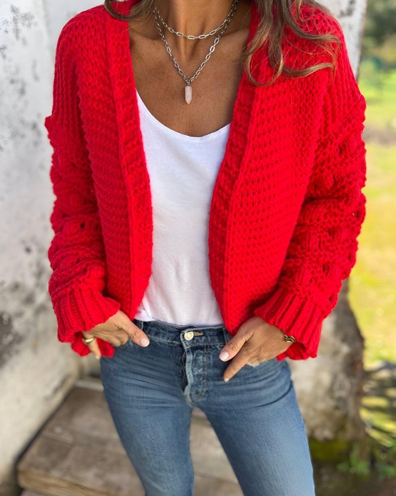 LÉNA™ | LONG-SLEEVE KNIT CARDIGAN