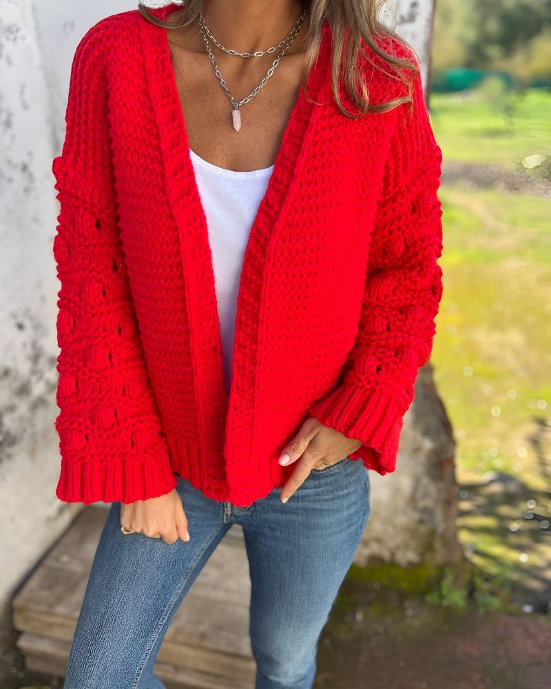 LÉNA™ | LONG-SLEEVE KNIT CARDIGAN