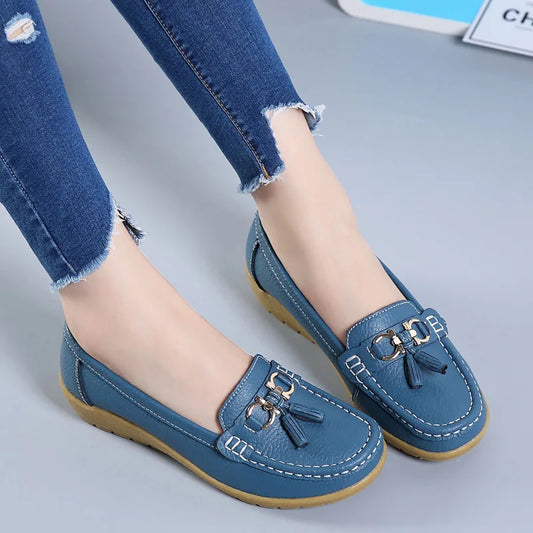 AMARYโข LEATHER ARCH SUPPORT ORTHOPEDIC LOAFERS