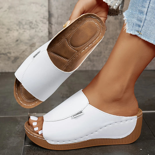 COLACโข OPEN TOE PLATFORM ORTHOPEDIC SANDALS