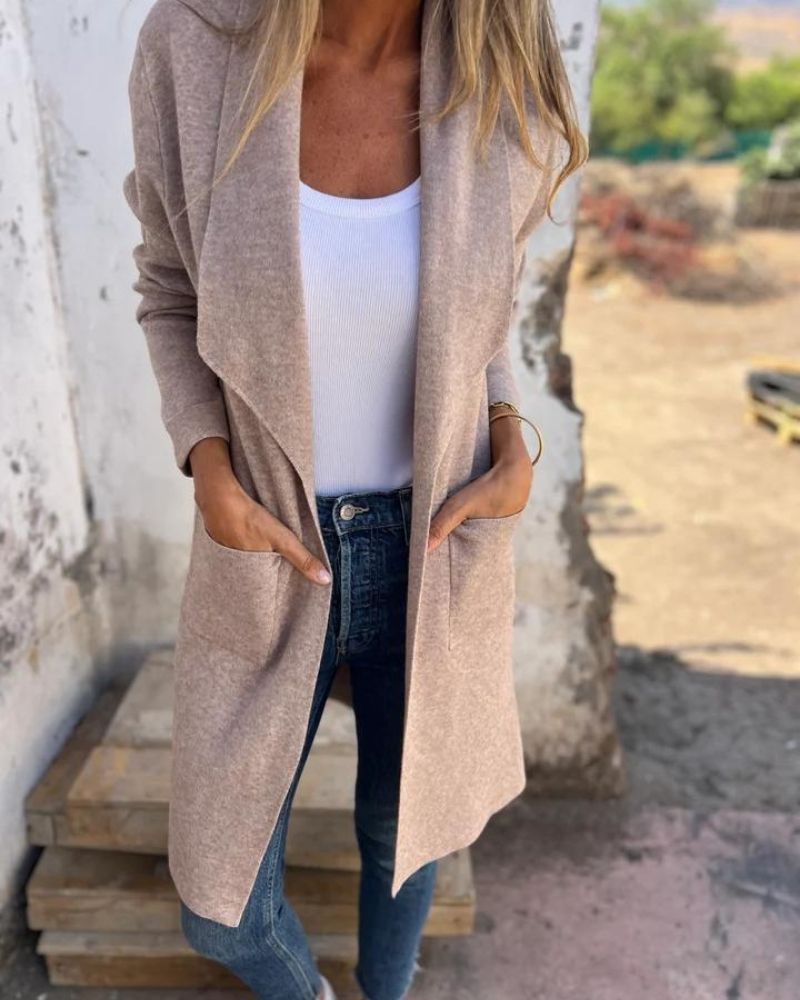 MILENAâ„¢ | LAPELLED CASUAL CARDIGAN