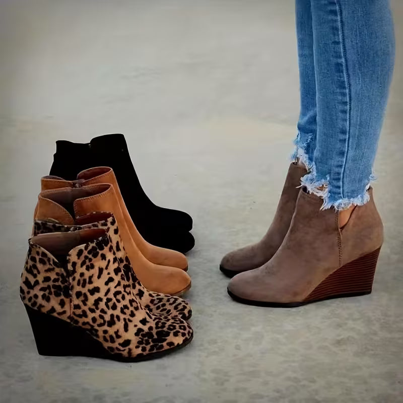 ANNA AUTUMN BOOTS - Wedge Heel & Wide-Fit