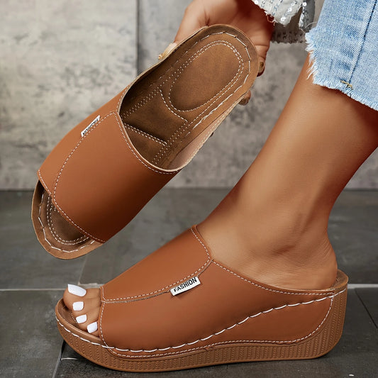COLACโข OPEN TOE PLATFORM ORTHOPEDIC SANDALS