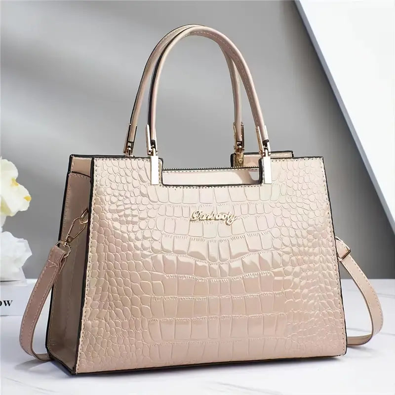 ONYXIA™ CROCODILE EMBOSSED TOTE BAG