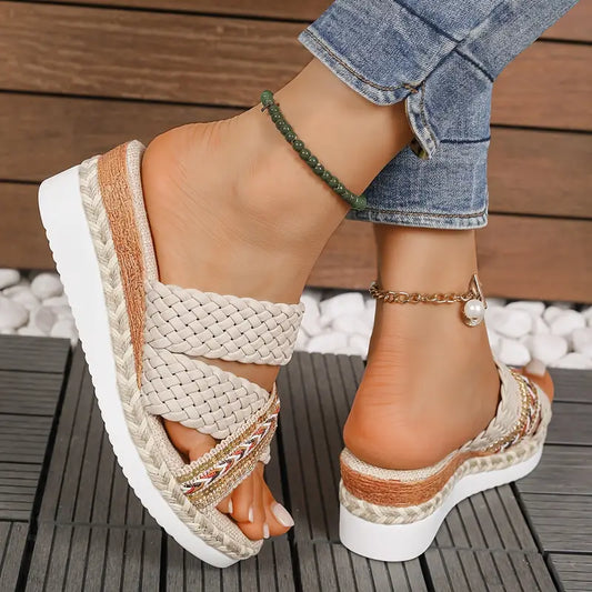 YARRA BAYโข ORTHOPEDIC WEDGE SANDALS