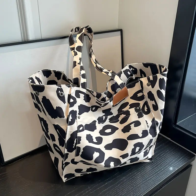 ADELA™ COW PRINT TOTE BAG