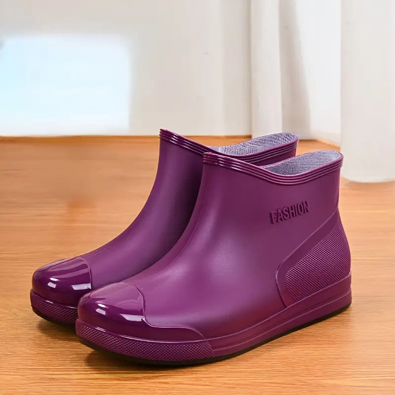 WOMEN'S FASHION WATERPROOF NON SLIP RAIN BOOTS