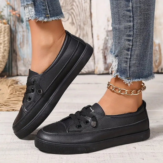 LINARAโข WOMEN'S CASUAL LOW-TOP FLAT SKATE SHOES