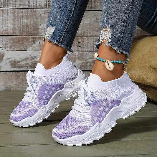 KENZIEโข WOMEN'S BREATHABLE KNIT SNEAKERS