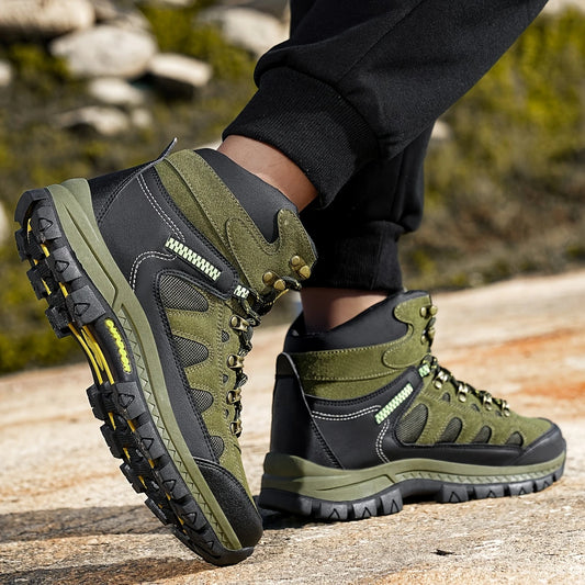 TERRAFLEXโข โ MENโS CAMO HIGH-TOP FASHION HIKING BOOTS