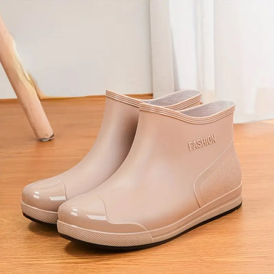 WOMEN'S FASHION WATERPROOF NON SLIP RAIN BOOTS