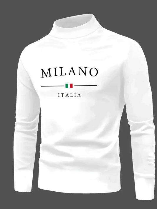 ALEXโข SLIM FIT HIGH NECK LONG SLEEVE T-SHIRT