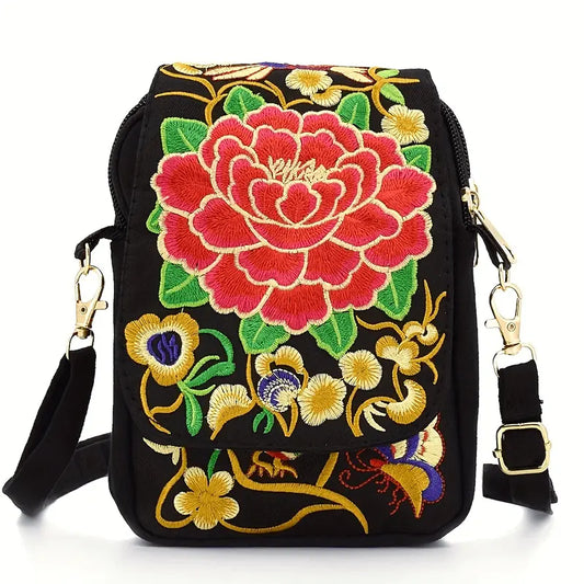SERAPHINAโข EMBROIDERED CROSSBODY BAG