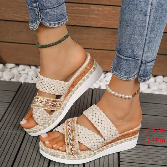 YARRA BAYโข ORTHOPEDIC WEDGE SANDALS