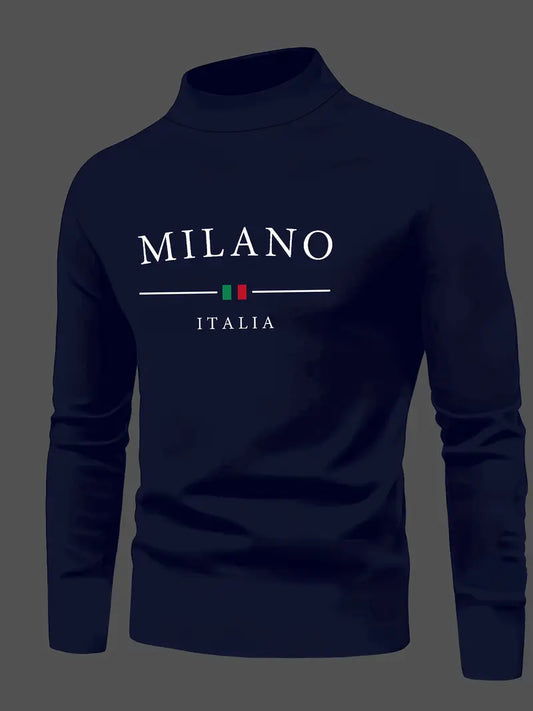 ALEXโข SLIM FIT HIGH NECK LONG SLEEVE T-SHIRT