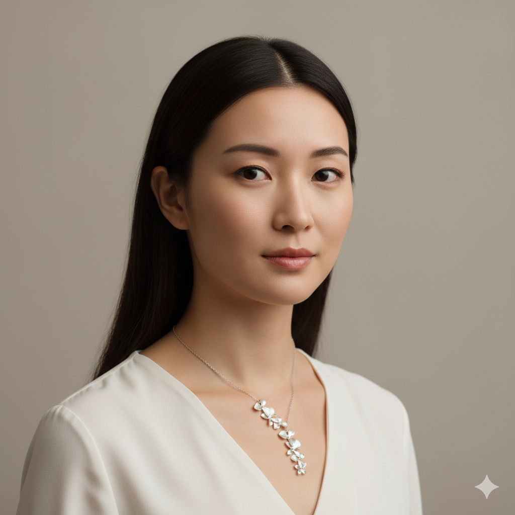 SILVER BLOOM VINTAGE NECKLACE