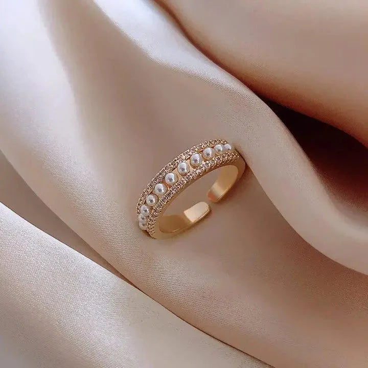 BORIS™ GOLD PEARL RING