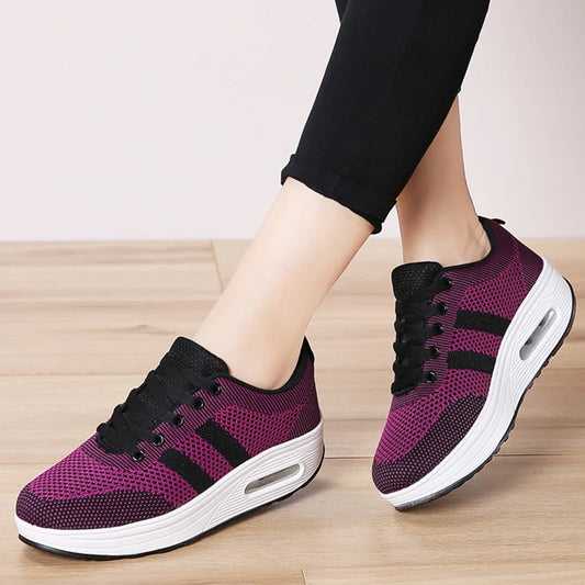 WOMEN'S AIR CUSHION KNIT ORTHOPEDIC SHOES
