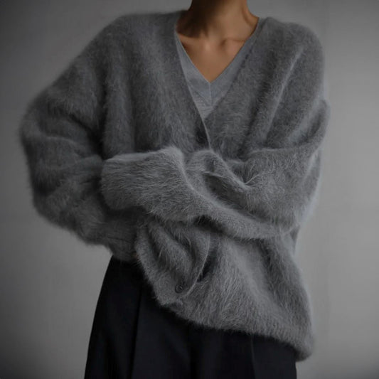 Eliza - Comfortable Fur Cardigan