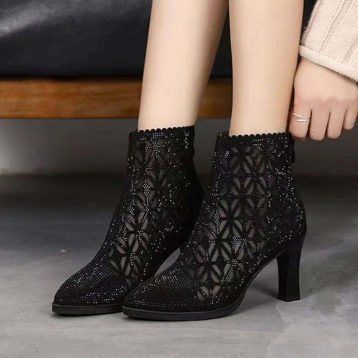 NOVAS™ WOMEN'S GLAMOROUS RHINESTONE EVENING BOOTS