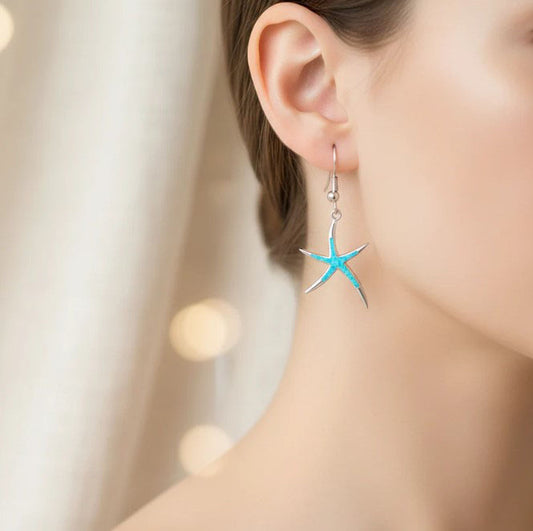 OCEAN STAR OPAL EARRINGS