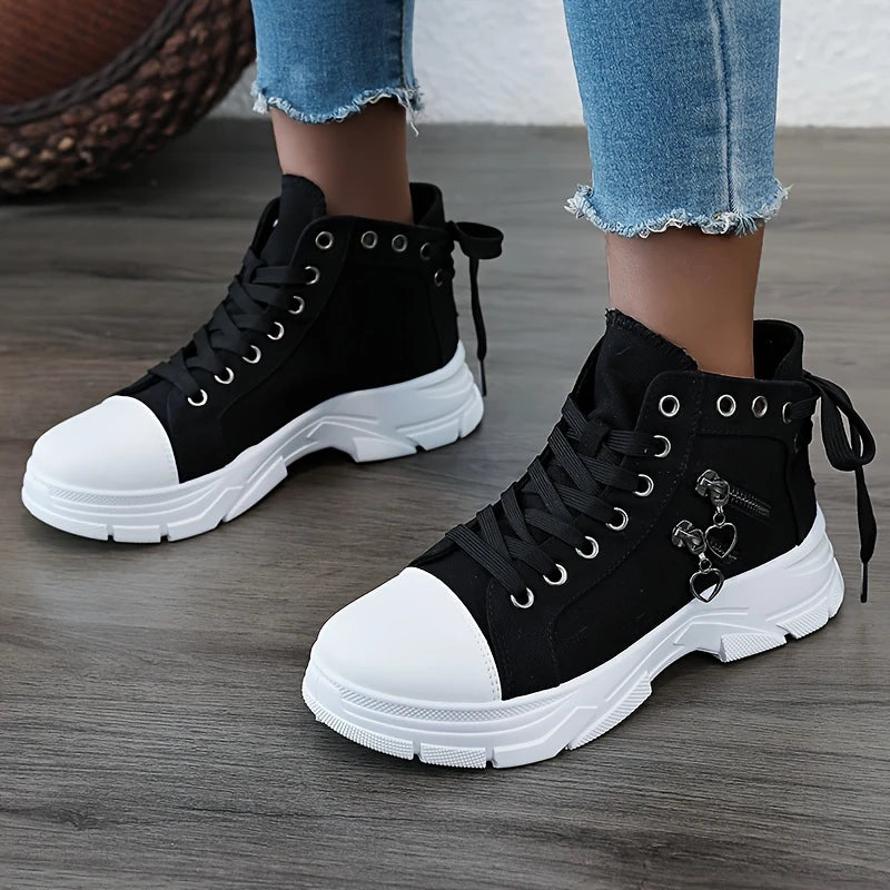 PAIGE™ WOMEN'S HIGH-TOP CANVAS SNEAKERS