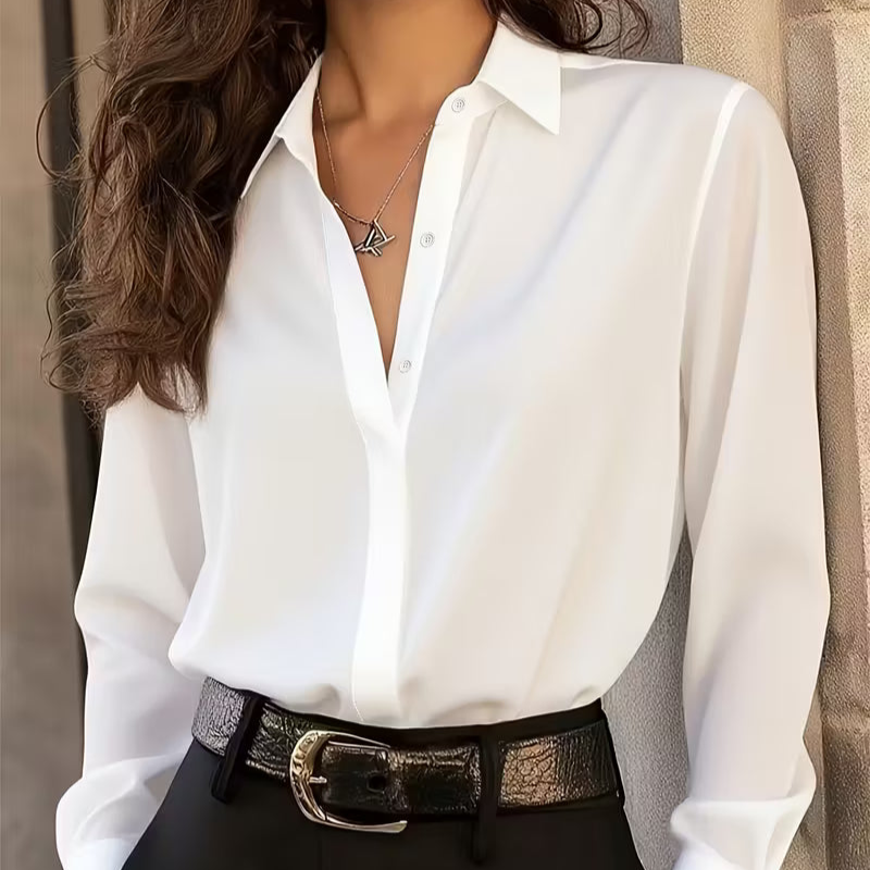 ANNABELLE™ | FRENCH-STYLE LONG SLEEVE SHIRT