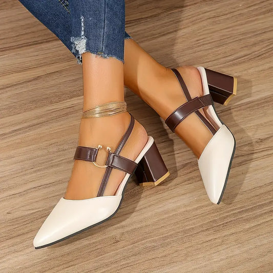 ALIRAโข WOMEN'S POINTED TOE HEELED SANDALS