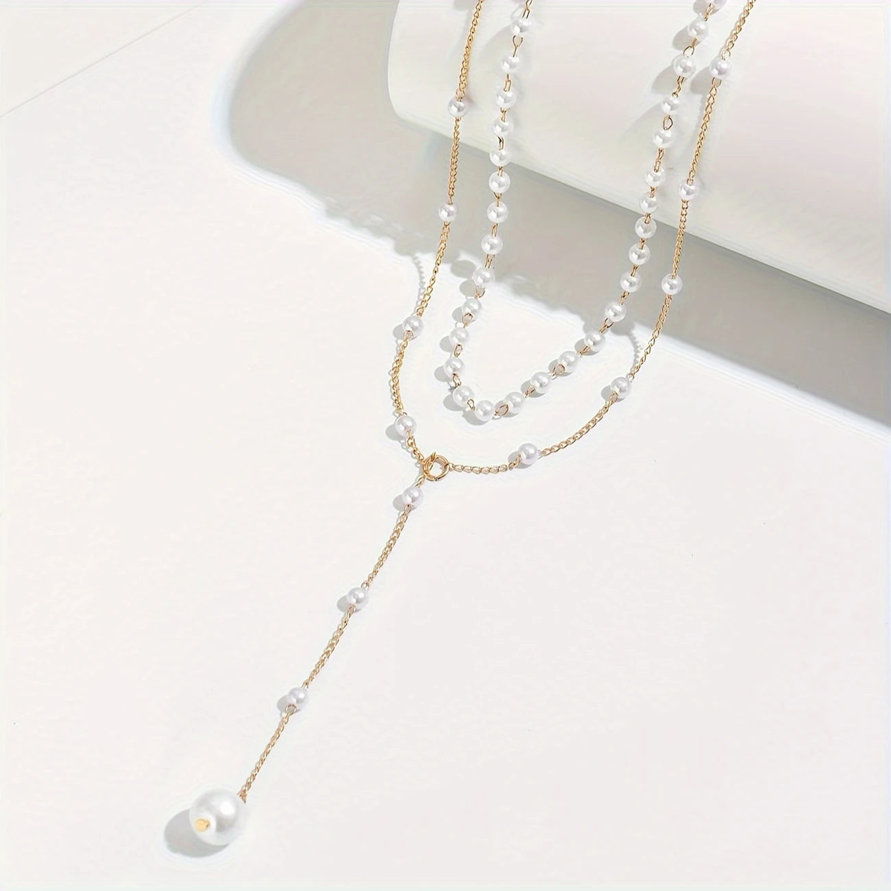 PEARLÉA LUXE™ — 1PC VINTAGE DOUBLE-LAYER TASSEL NECKLACE