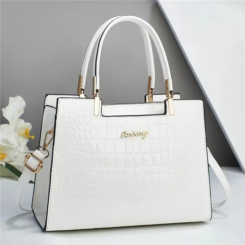 ONYXIA™ CROCODILE EMBOSSED TOTE BAG