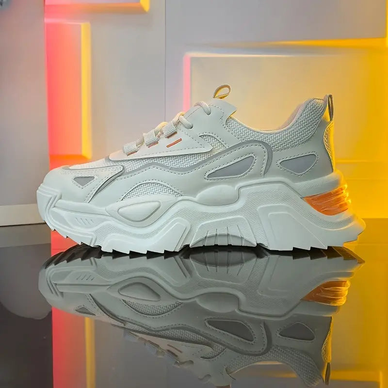 MALODI⢠LOW TOP GEOMETRIC BREATHABLE SNEAKERS