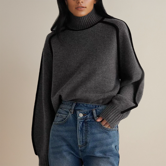 MIRABELLAโข โ COUTURE TURTLENECK JUMPER