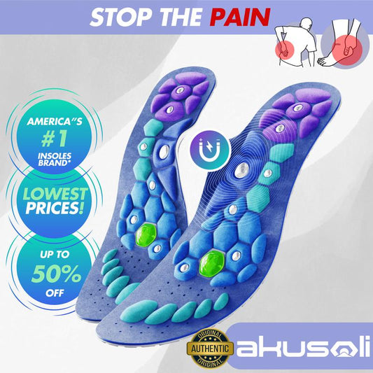 AKUSOLIโข SHOCK ABSORBING INSOLES โ ULTRA COMFORT