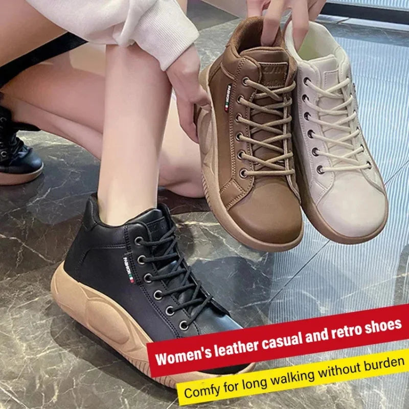 WOMEN'S PREMIUM HIGH TOP THICK SOLE BOOTS - 2025 AUS BEST SELLER