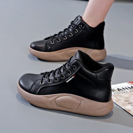 WOMEN'S PREMIUM HIGH TOP THICK SOLE BOOTS - 2025 AUS BEST SELLER