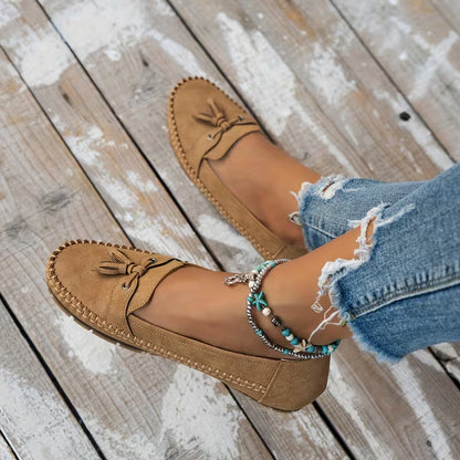 CERES | WHEAT-EMBELLISHED COMFORT-FIT LOAFERS