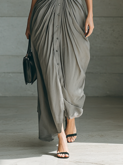 ZAHARA™ | LONG PLEATED DRESS