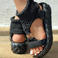 COONDLE™ CROCHET PLATFORM SANDALS