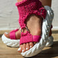 COONDLE™ CROCHET PLATFORM SANDALS