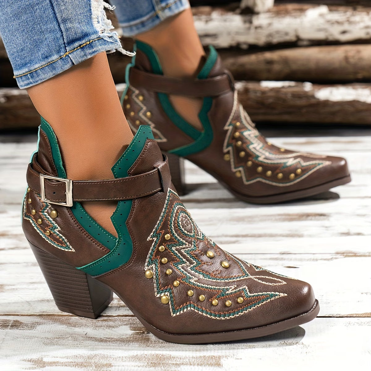MATILDA™ WOMEN'S BOHEMIAN VINTAGE SLIP-ON ANKLE BOOTS